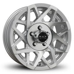 14x5.5 HD Trailer Wheels Canyon Trailer Silver Wheel 5x4.5 (0mm)